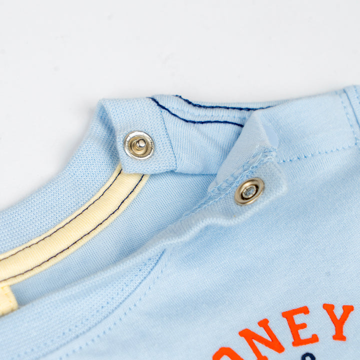 Poney Boys Light Blue Trio Cut & Sew Short Sleeve Tee