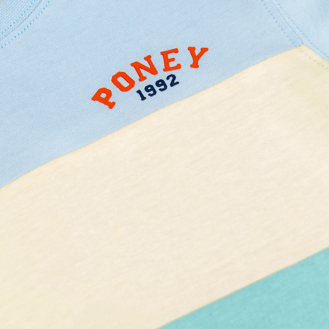 Poney Boys Light Blue Trio Cut & Sew Short Sleeve Tee