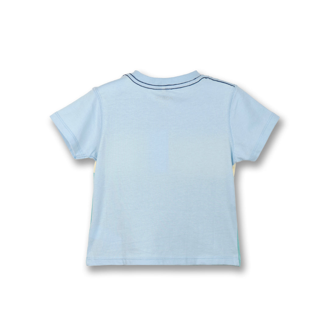 Poney Boys Light Blue Trio Cut & Sew Short Sleeve Tee