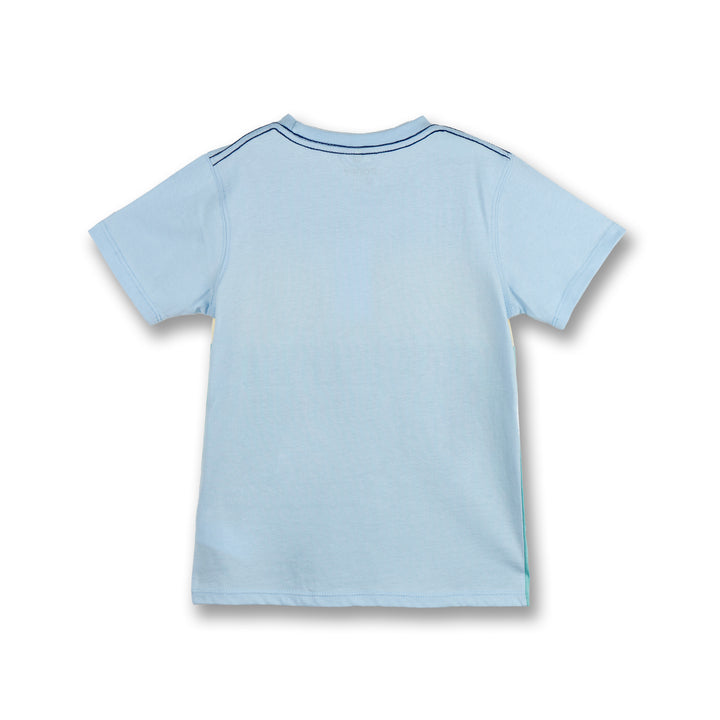 Poney Boys Light Blue Trio Cut & Sew Short Sleeve Tee