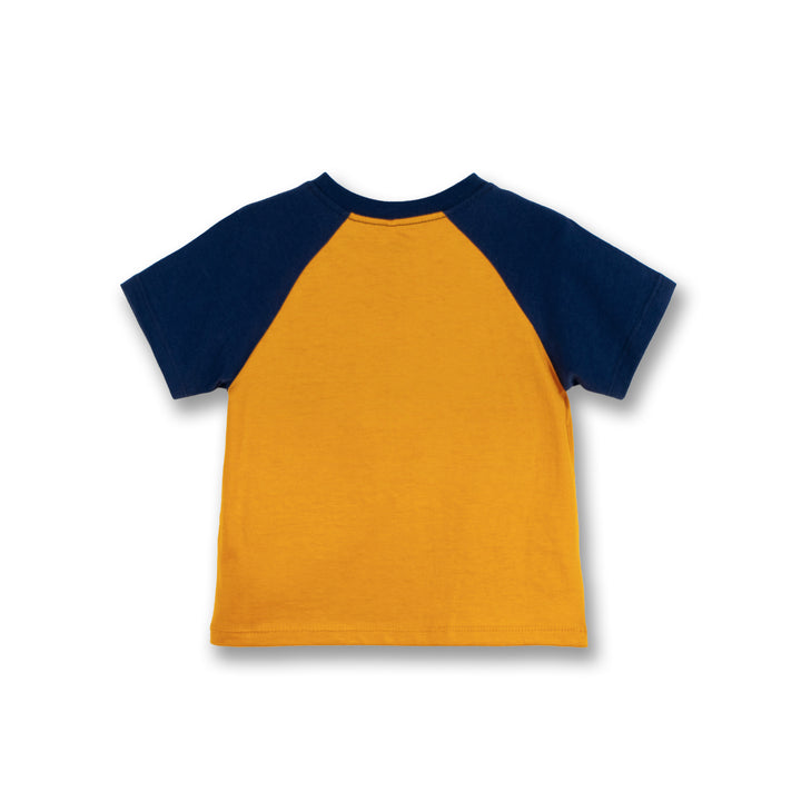 Poney Boys Mustard Pocket Raglan Short Sleeve Tee