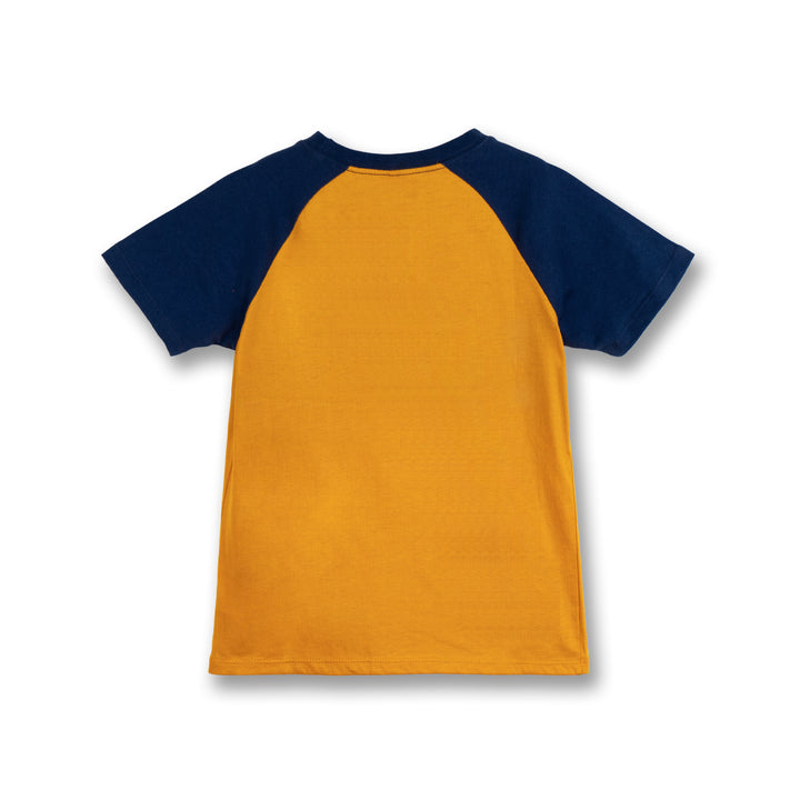 Poney Boys Mustard Pocket Raglan Short Sleeve Tee