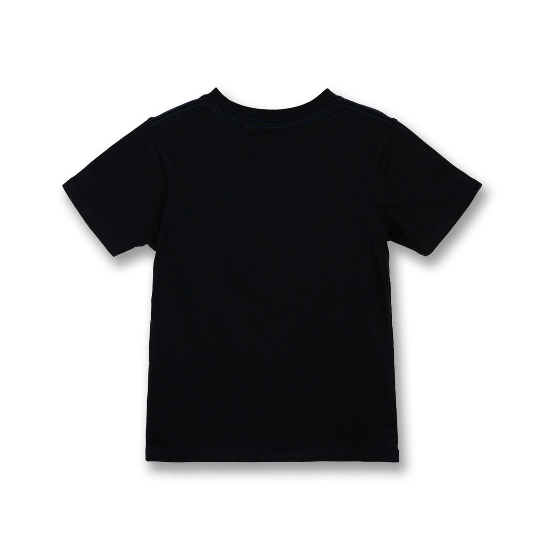 Poney Boys Black Rugged Bold Logo Short Sleeve Tee