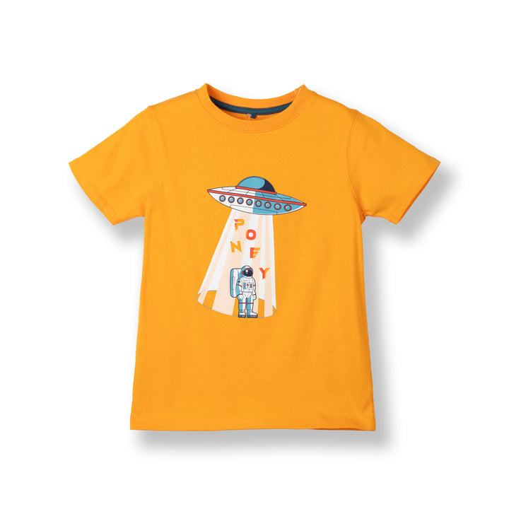 Poney Boys Orange Let’s Go Planet Hopping! Short Sleeve Tee