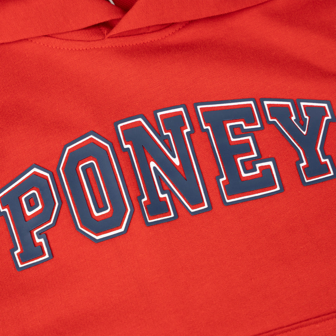 Poney Boys Red Poney Iconic Long Sleeve Hoodie