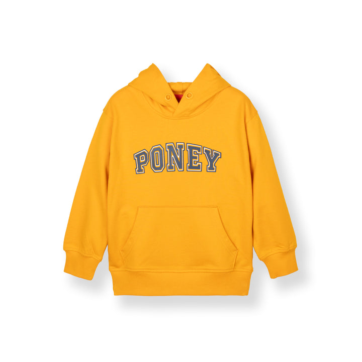 Poney Boys Mustard Poney Iconic Long Sleeve Hoodie