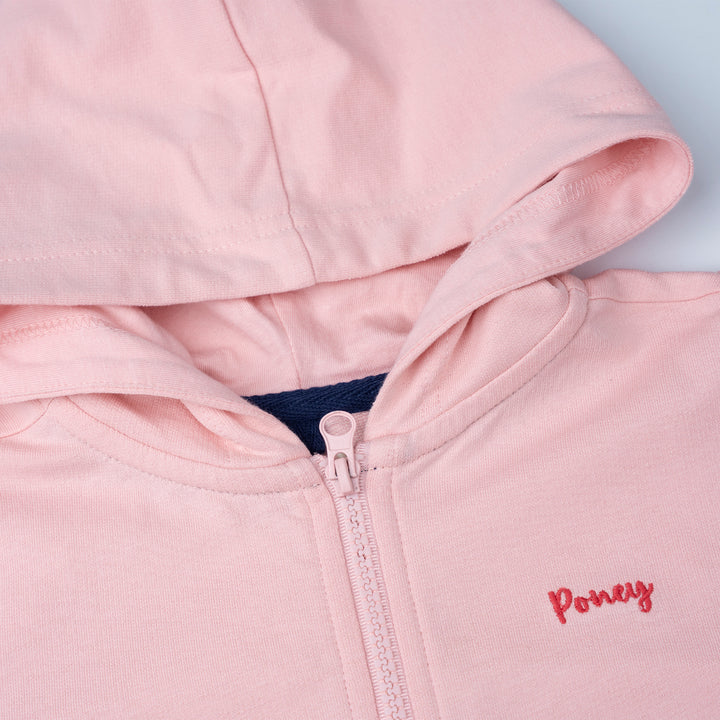 Poney Girls Light Pink Logo Jacket
