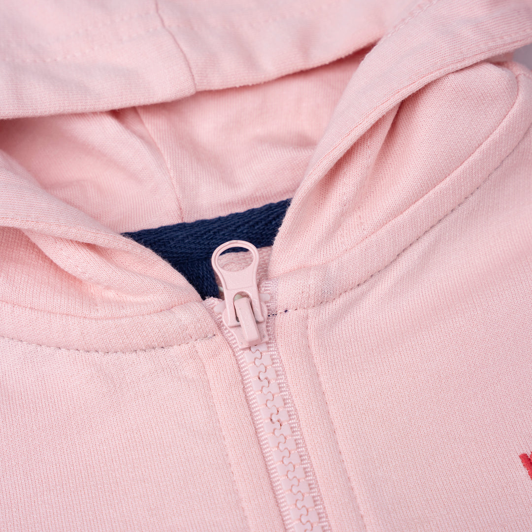 Poney Girls Light Pink Logo Jacket