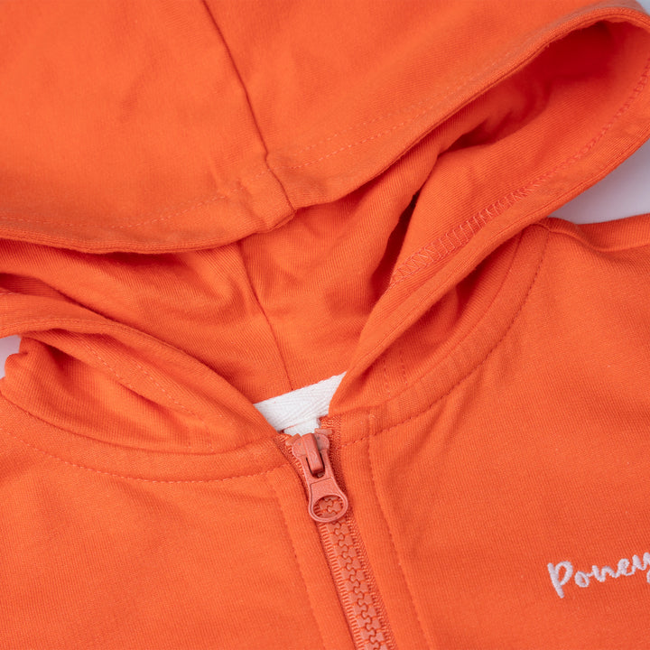 Poney Girls Orange Logo Jacket