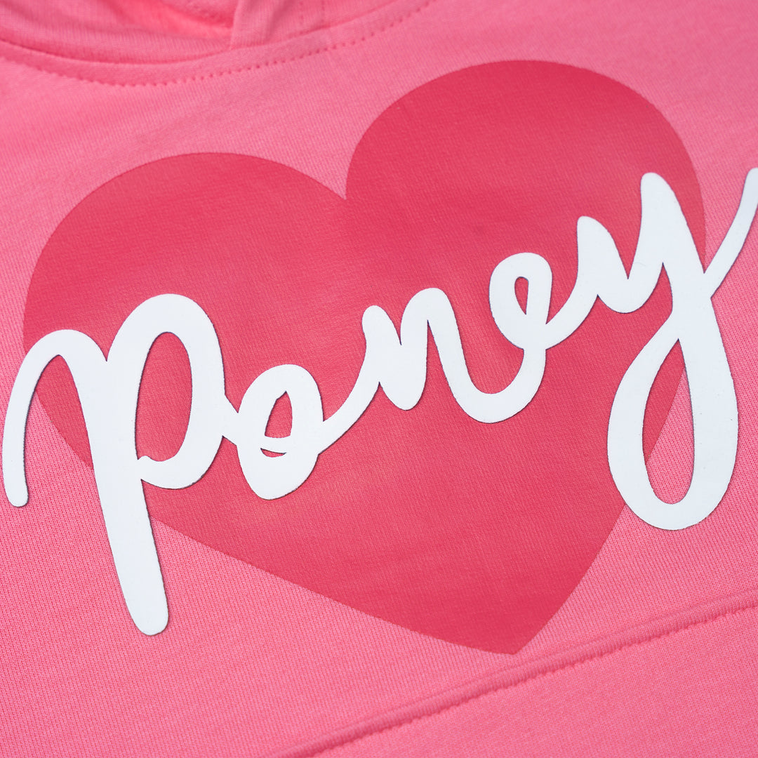 Poney Girls Pink Iconic Hoodie