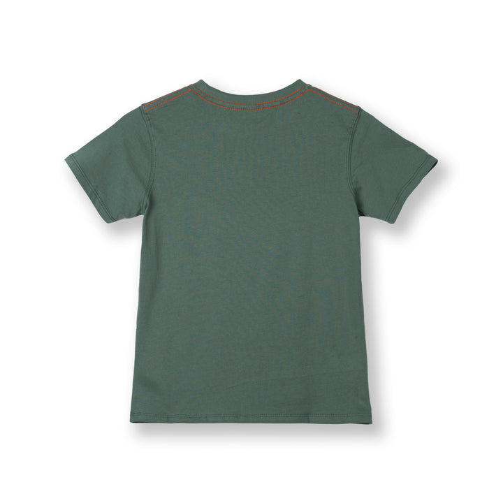 Poney Boys Green Poney’s Racing Car Short Sleeve Top