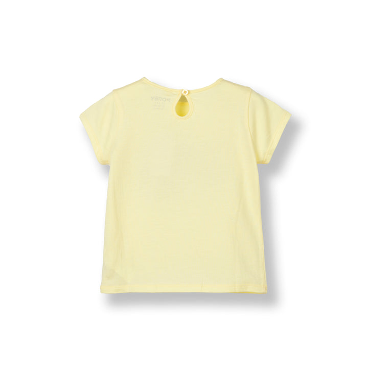 Poney Girls Yellow King and Queen of Fruit Short Sleeve Tee