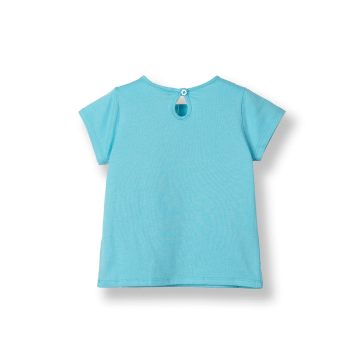 Poney Girls Turquoise Iconic Traditional Games Short Sleeve Tee