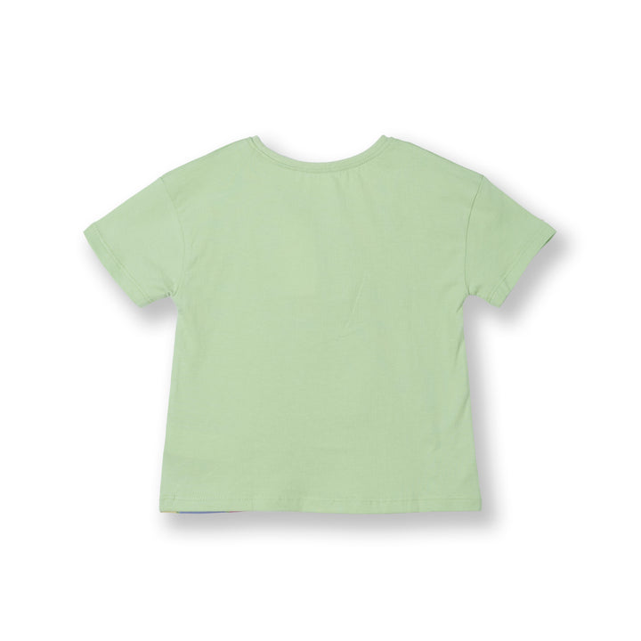 Poney Girls Green Shooting Star Short Sleeve Top