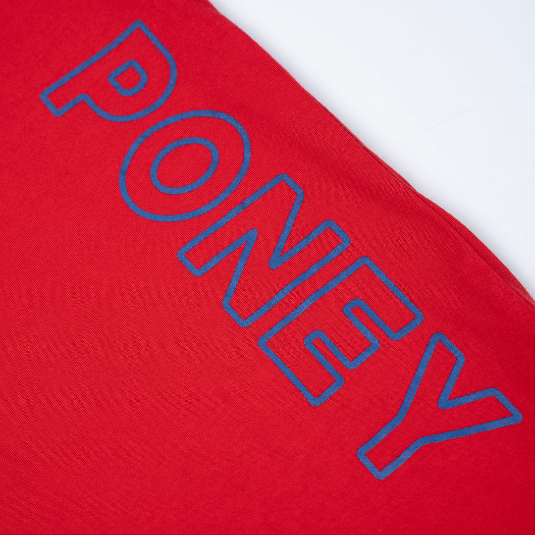 Poney Unisex Red Poney Logo Graphic Short Sleeve Tee