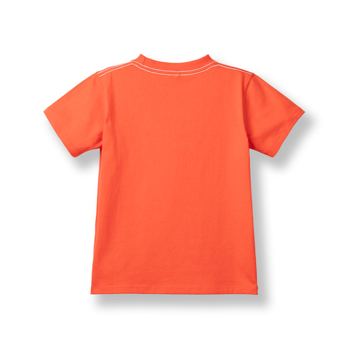 Poney Unisex Orange Poney Logo Graphic Short Sleeve Tee