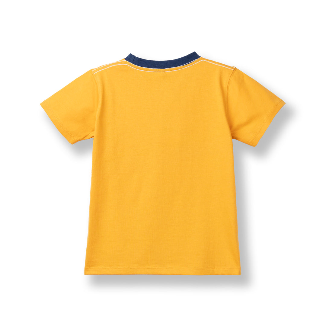 Poney Unisex Yellow Poney Logo Graphic Short Sleeve Tee