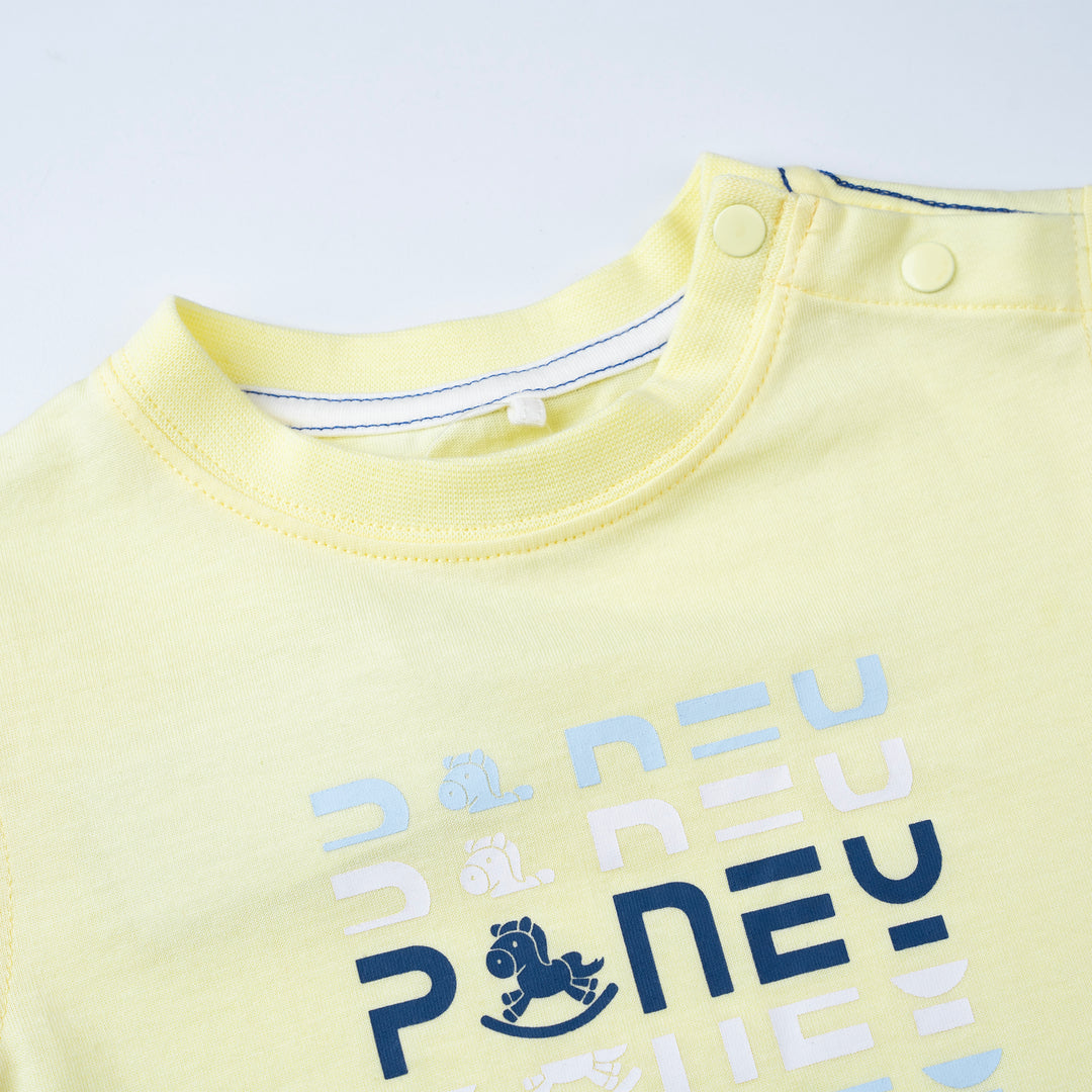 Baby Boy Yellow Poney Logo Tee 2240261