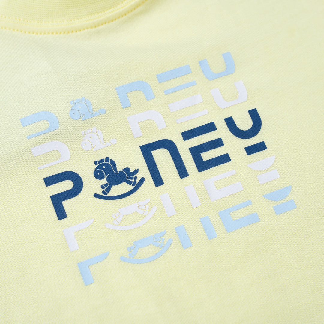 Baby Boy Yellow Poney Logo Tee 2240261