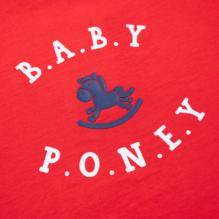 Baby Boy Red Poney Logo Tee 2240262