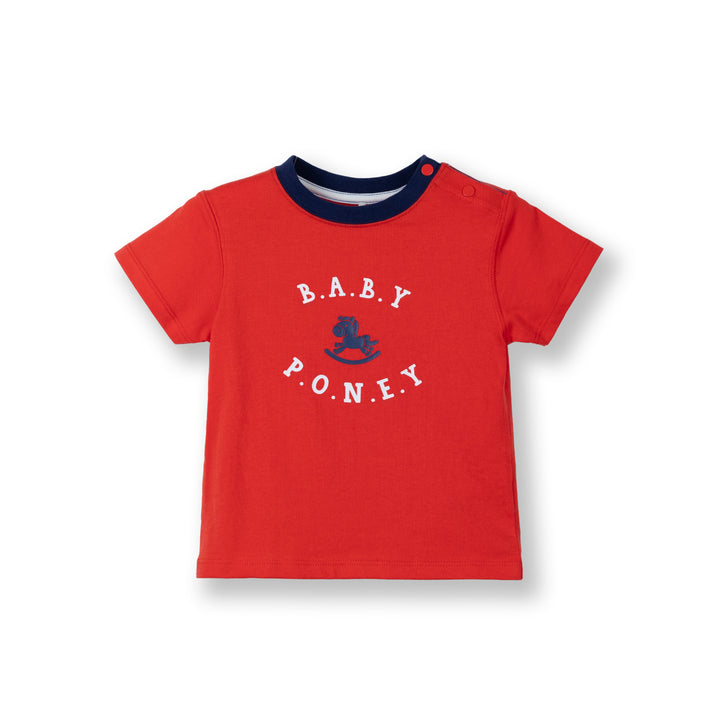 Baby Boy Red Poney Logo Tee 2240262