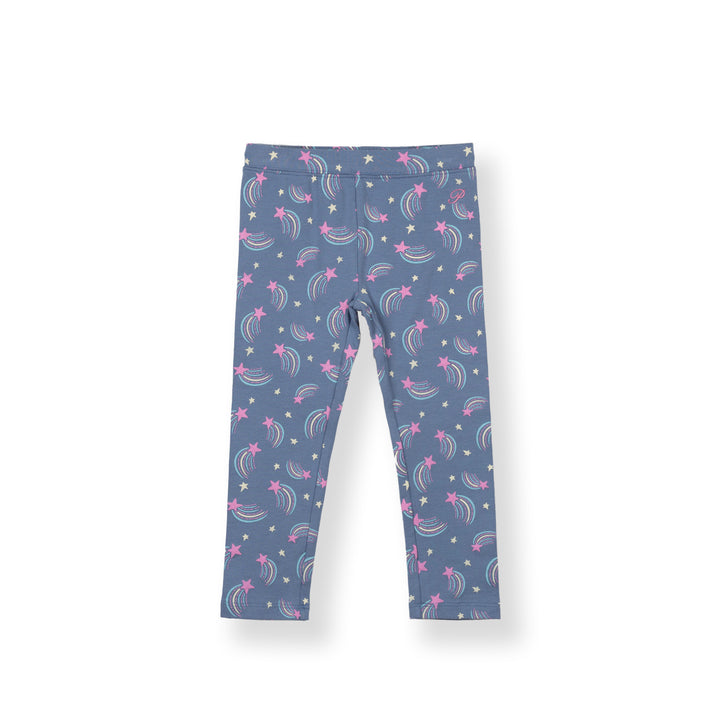 Girls Blue Shooting Stars Legging