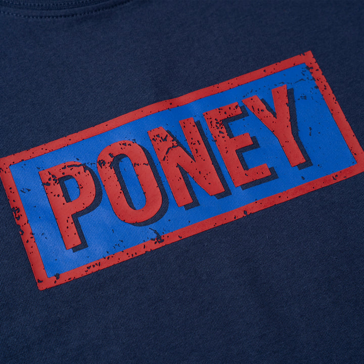 Poney Boys Navy Poney Logo Short Sleeve Tee 2240300