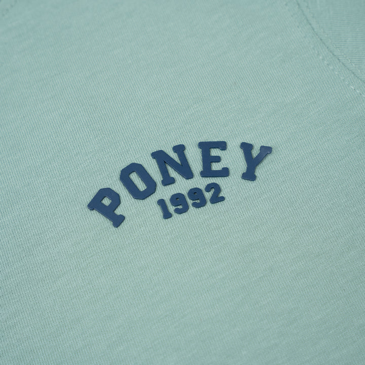 Poney Unisex Green Poney Logo Short Sleeve Tee