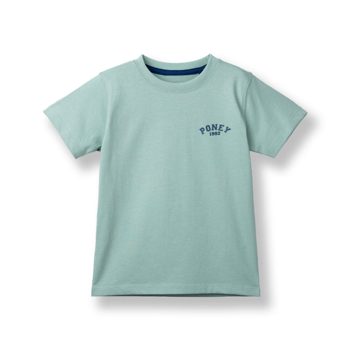 Poney Unisex Green Poney Logo Short Sleeve Tee