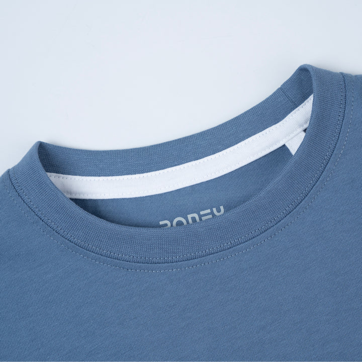 Poney Unisex Blue Poney Logo Short Sleeve Tee