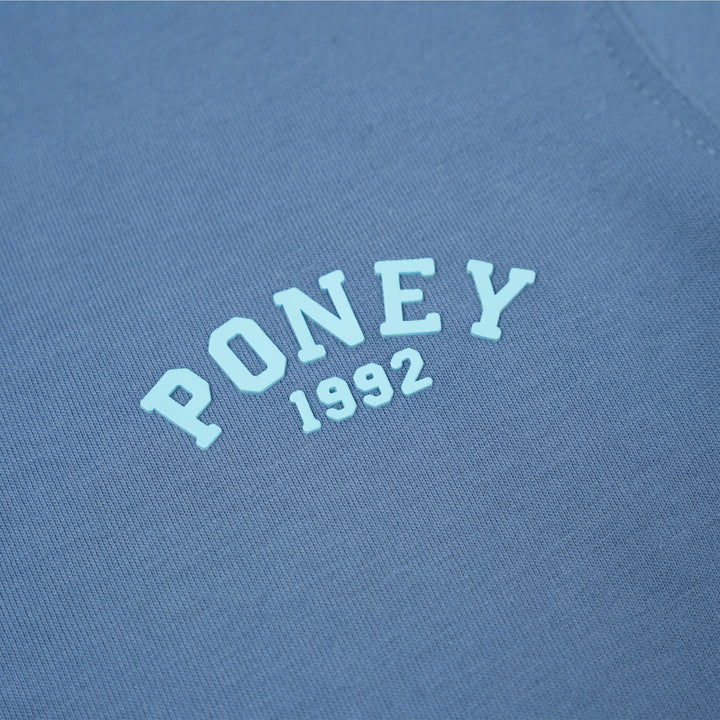 [Online Exclusive] Poney Unisex Blue Poney Logo Short Sleeve Tee