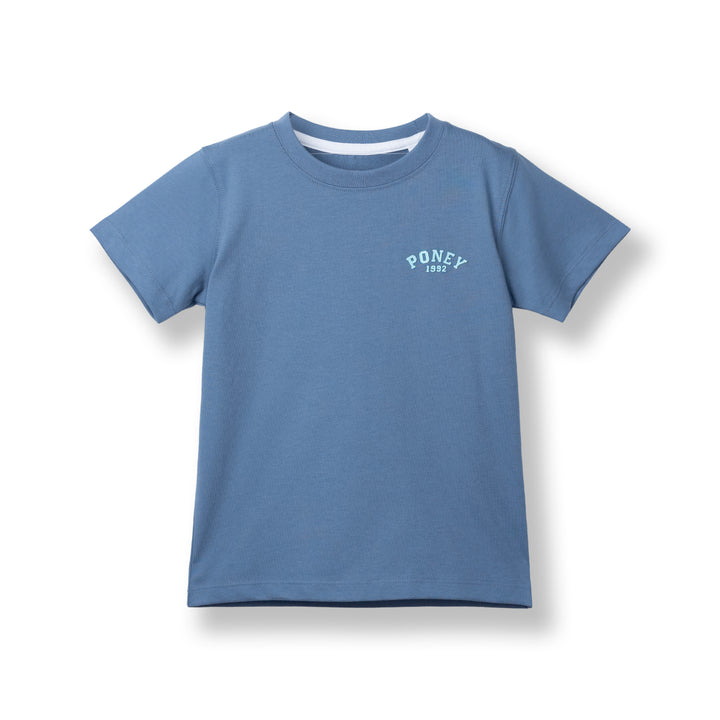 [Online Exclusive] Poney Unisex Blue Poney Logo Short Sleeve Tee