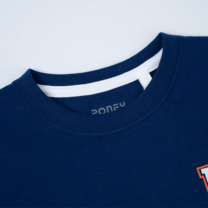 Poney Unisex Navy Poney Logo Short Sleeve Tee