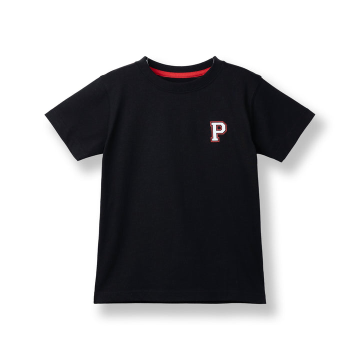 Poney Unisex Black Poney Logo Short Sleeve Tee