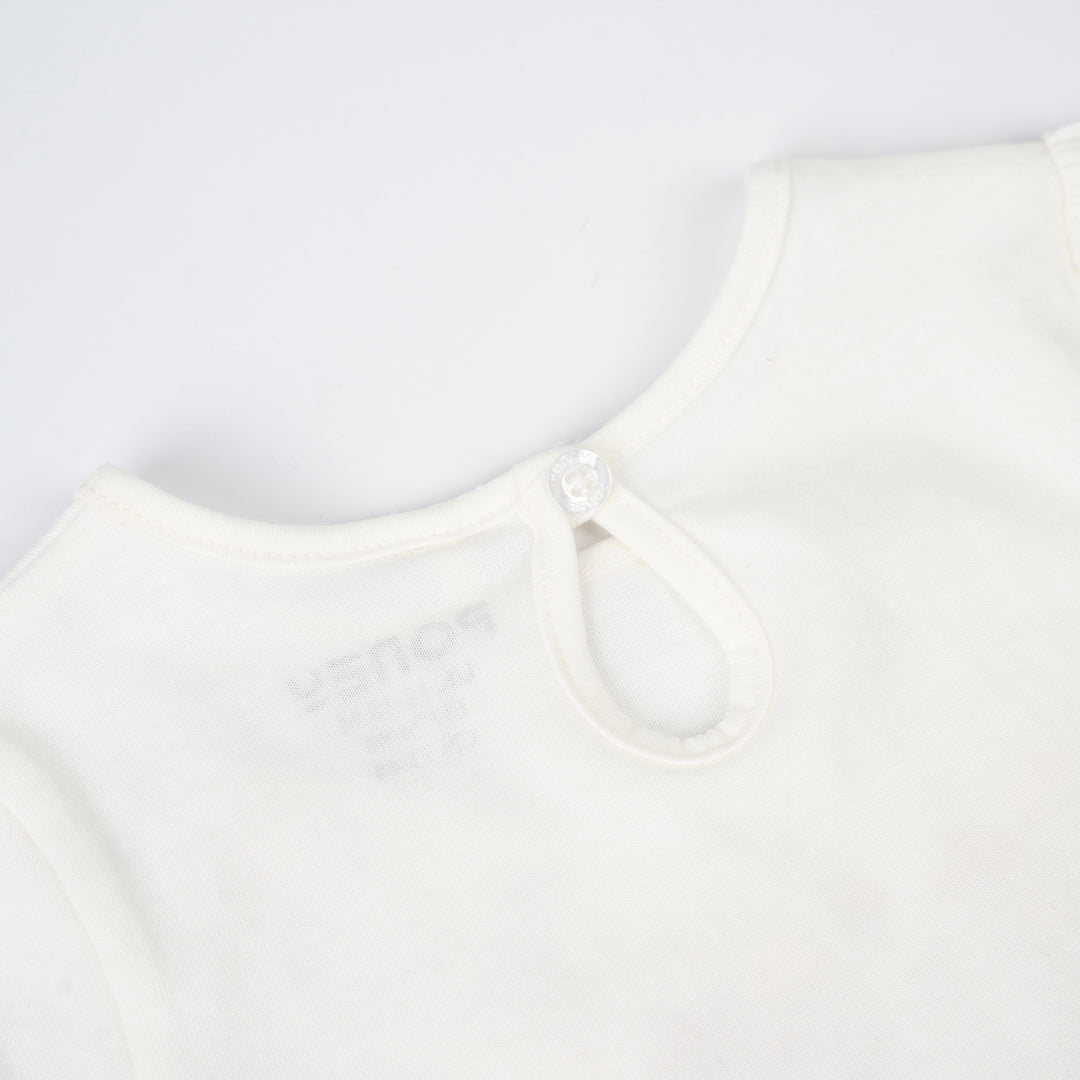 Baby Girl White Little Bloom Tee