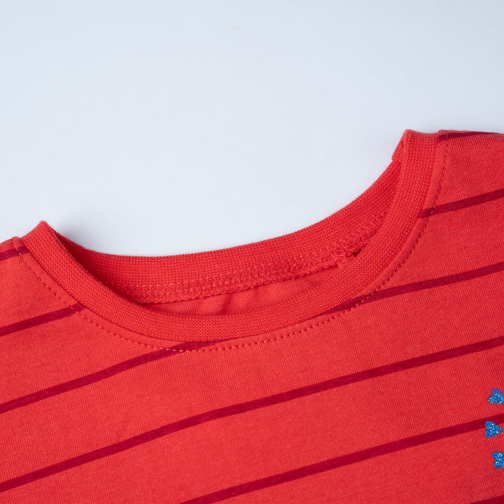 Striped Red Short Sleeve Tee