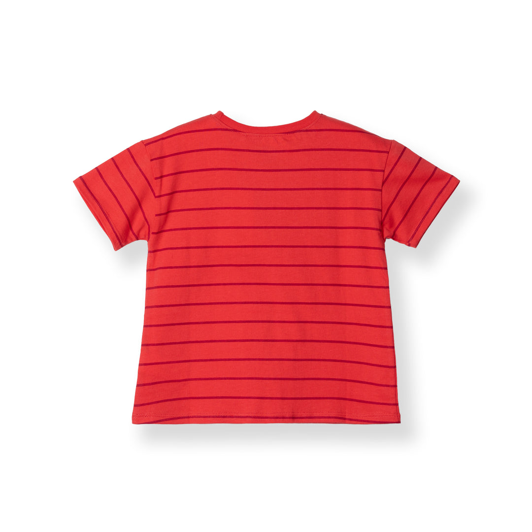 Striped Red Short Sleeve Tee