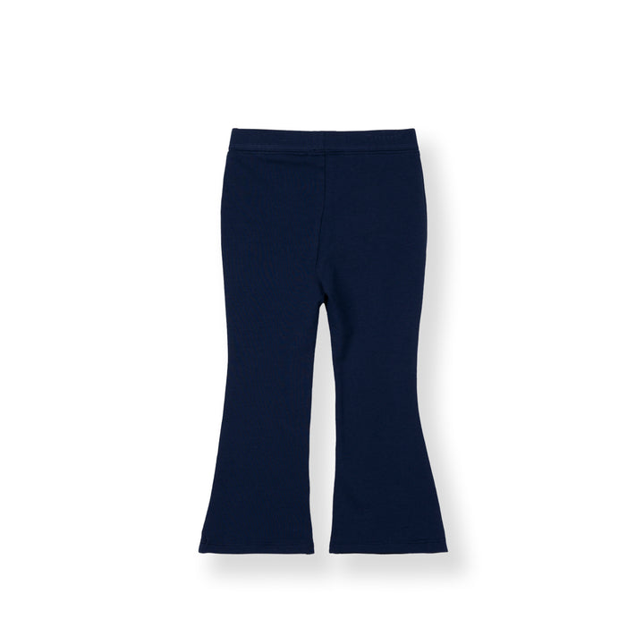 Girls Navy Flared Legging