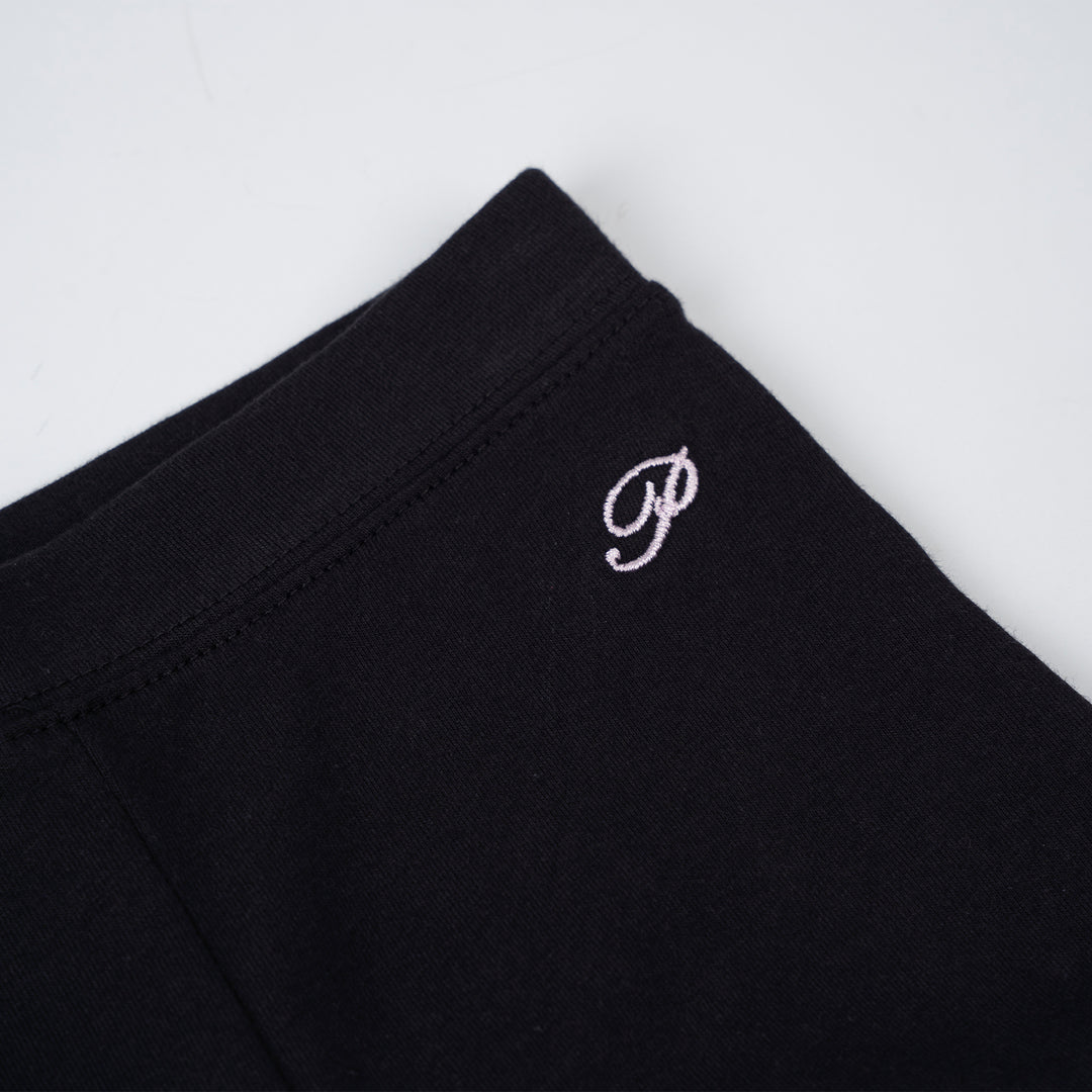 Girls Black Flared Legging