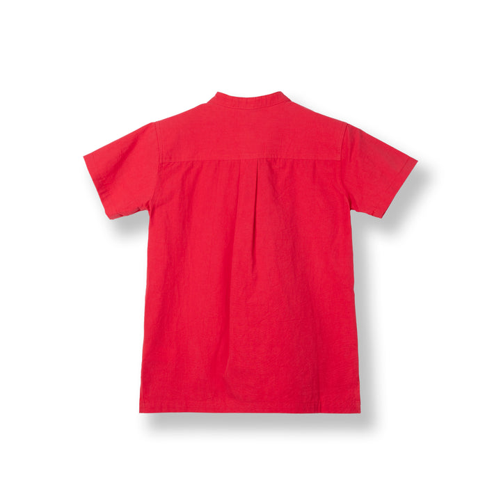 Red Fiery Short Sleeve Shirt