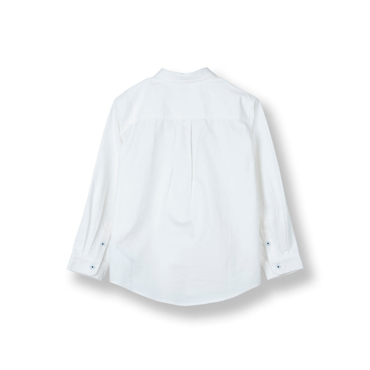 Boys White Bright White Long Sleeve Shirt