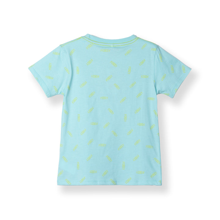 Poney Logo Turquoise Short Sleeve Tee 80030