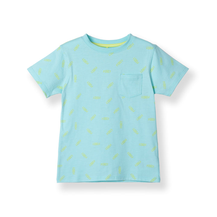 Poney Logo Turquoise Short Sleeve Tee 80030