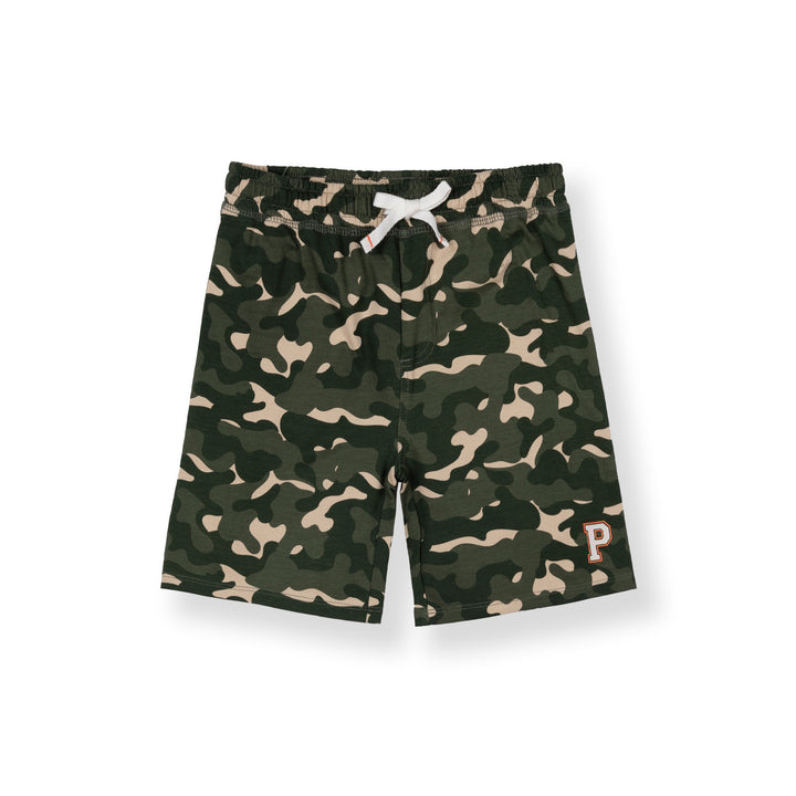 Boys Army Green Fench Terry Bermuda