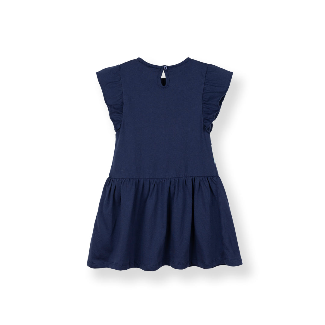 Poney Girls Navy Magical Adventure Short Sleeve Dress