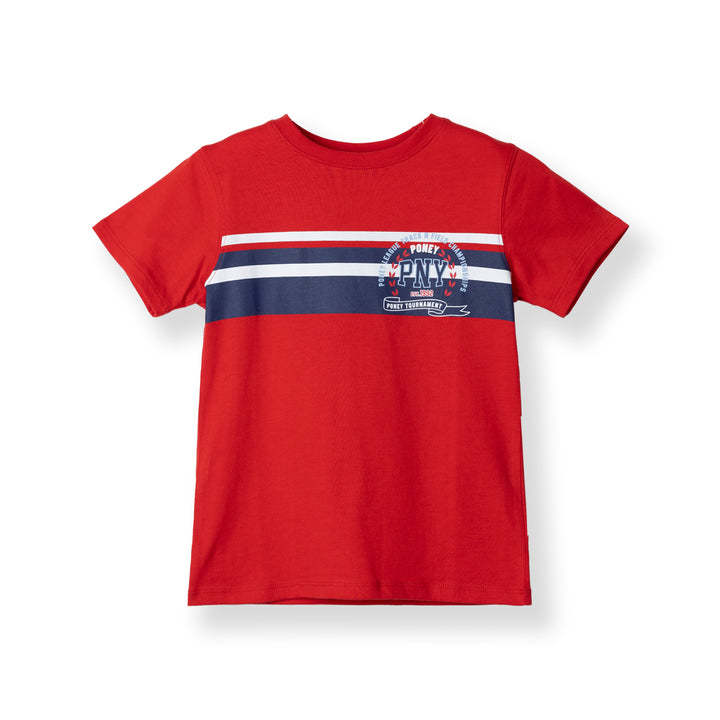 Poney Red Track & Field Short Sleeve Tee