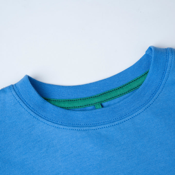 Poney Blue Track & Field Short Sleeve Tee