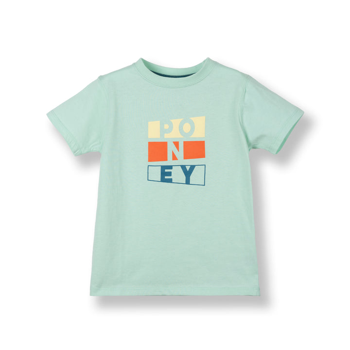 Poney Boys Lt.Green Poney Logo Short Sleeve Tee 2240395