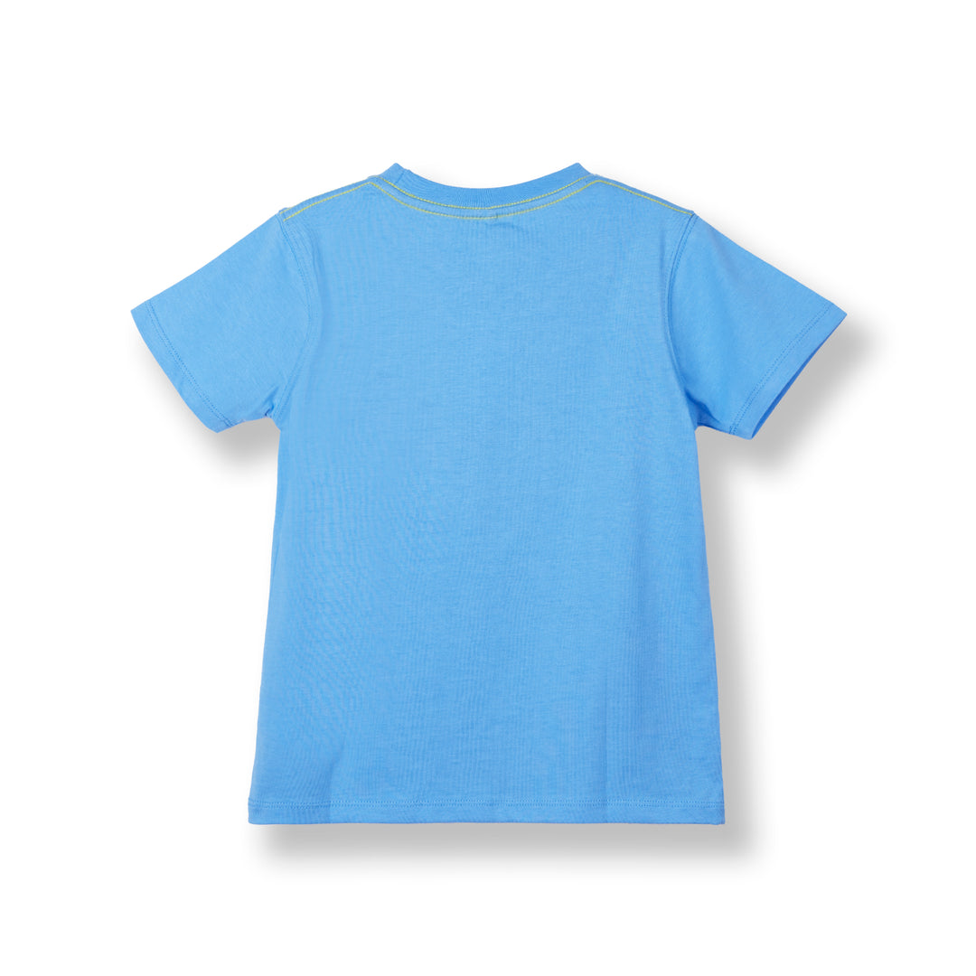 Poney Boys Blue Poney Logo Short Sleeve Tee 2240396