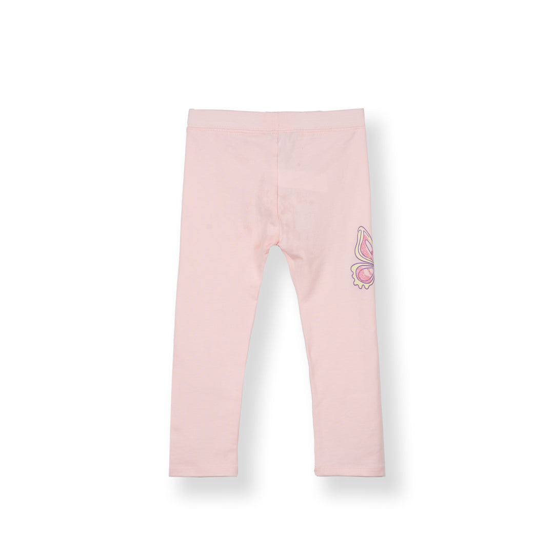 Girls Lt Pink Sweet Flutter Legging